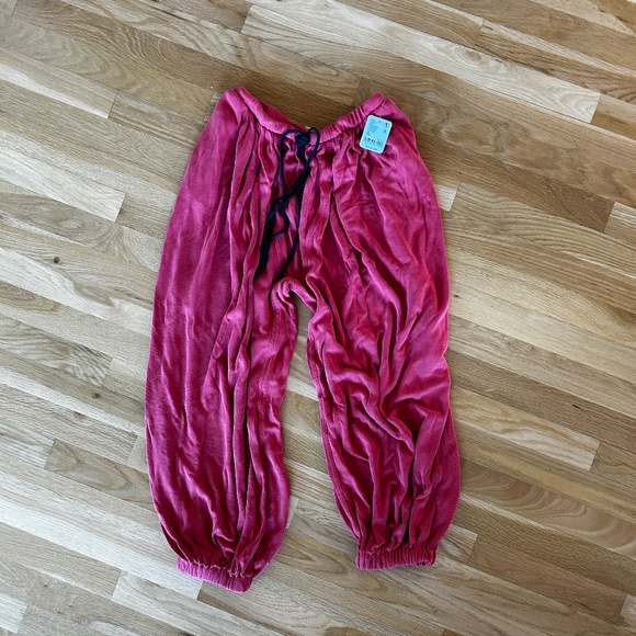 Free People Momentum Pants Cranberry Red XS Sweatpants - Picture 5 of 6